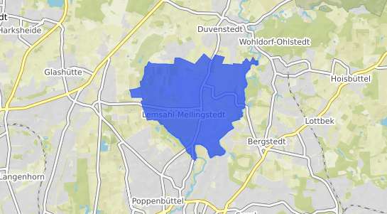 Bodenrichtwertkarte Hamburg Lemsahl Mellingstedt